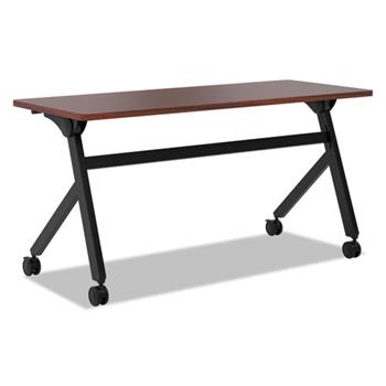 HON Multipurpose Table Flip Base Table, 60w x 24d x 29 3/8h, Chestnut