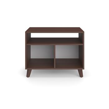 Hon Basyx Commercial Grade 31 W X 24 H Modern Cube Storage Credenza Walnut Wb Mason