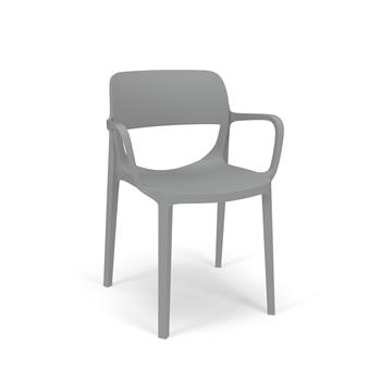 grey stackable chairs