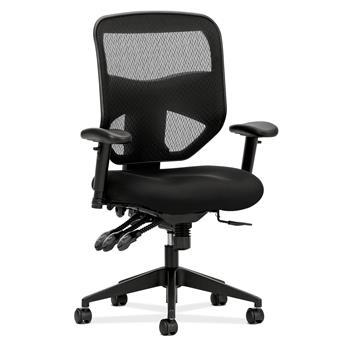 HON&#174; Prominent Mesh High-Back Task Chair, Asynchronous Control, Seat Glide, 2-Way Arms, Black