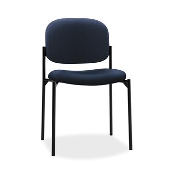 HON Basyx Scatter Stacking Guest Chair, Navy Fabric