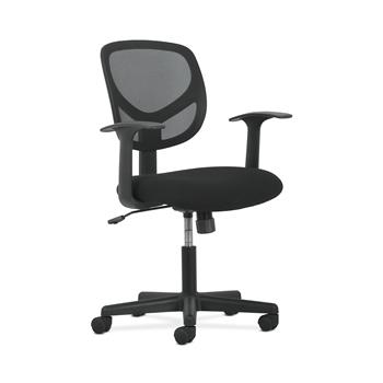 HON Basyx Sadie Mid-Back Task Chair, Fixed Arms