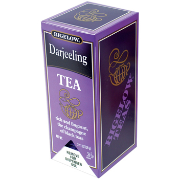 Bigelow Darjeeling, Black Tea, Full-Caffeine, Tea Bags, 28/Box