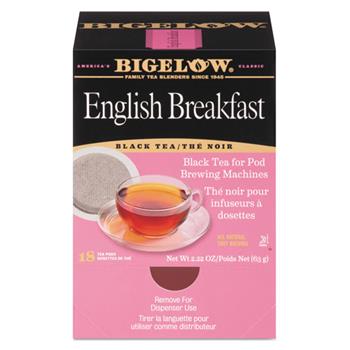 Bigelow English Breakfast Tea Pods, 1.90 oz, 18/Box