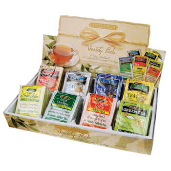 Bigelow Herbal Tea Bag Tray, Assorted, 64/Box