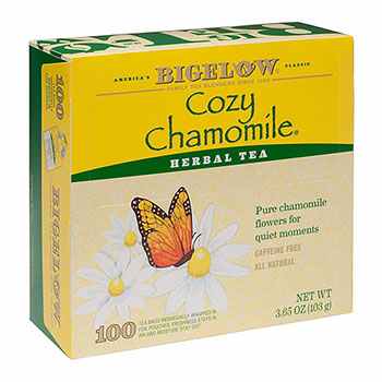 Bigelow Cozy Chamomile Tea, 100/Box