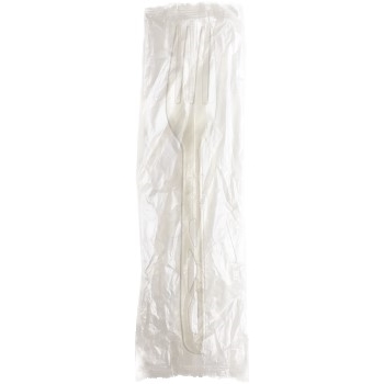 Better Earth™ Individually Wrapped Compostable Fork, White, 1000/CT