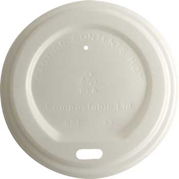 Better Earth Compostable Hot Cup Lid, 8 oz. Cups, 1000/CT