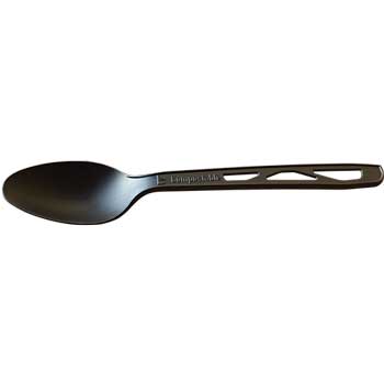 Better Earth Compostable Spoons, Plastic, Black, 1000 Spoons/Carton