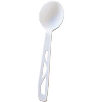 Better Earth™ Compostable Soup Spoon, White, 1000/CT