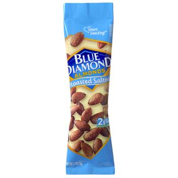 Blue Diamond Roasted Salted Almonds, 1.5 oz., 12/BX, 12 BX/CS