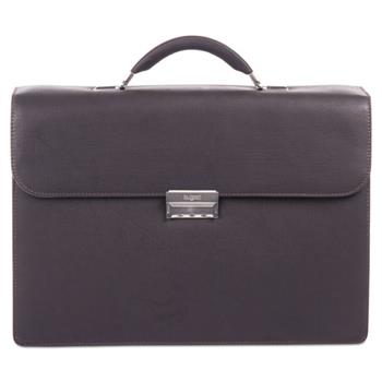 bugatti Sartoria Medium Briefcase, 16.5&quot; x 5&quot; x 12&quot;, Leather, Brown