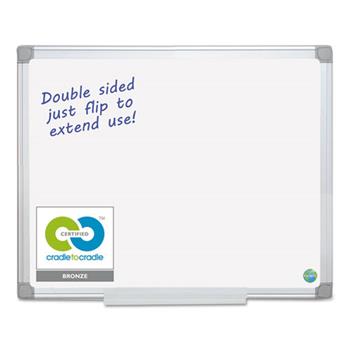 MasterVision Earth Silver Easy Clean Dry Erase Boards, 48 x 96, White, Aluminum Frame
