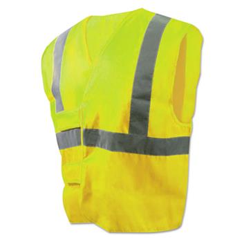 Boardwalk Class 2 Safety Vests, Standard, Lime Green/Silver