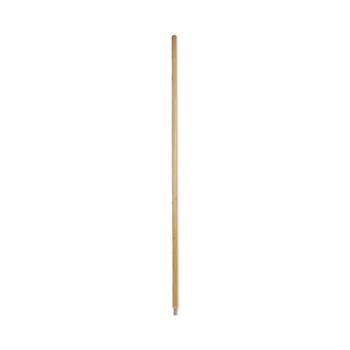 Boardwalk Heavy-Duty Threaded End Lacquered Hardwood Broom Handle, 1.13&quot; dia x 60&quot;, Natural