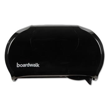Boardwalk Standard Twin Toilet Tissue Dispenser, 13 x 6.75 x 8.75, Black