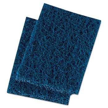 Boardwalk Extra Heavy-Duty Scour Pad, 3.5 x 5, Dark Blue, 20/Carton