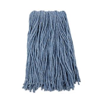 Boardwalk Mop Head, Standard Head, Cotton/Synthetic Fiber, Cut-End, #16., Blue