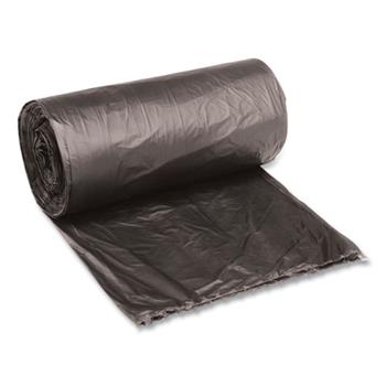 Boardwalk Low-Density Waste Can Liners, 10 gal, 0.35 mil, 24&quot; x 23&quot;, Black, 500/Carton