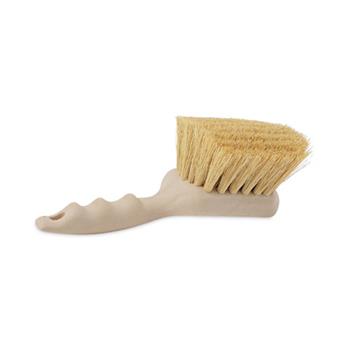 Boardwalk Utility Brush, Cream Tampico Bristles, 5.5&quot; Brush, 3&quot; Tan Plastic Handle