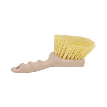 Boardwalk Utility Brush, Cream Polypropylene Bristles, 5.5 Brush, 3&quot; Tan Plastic Handle