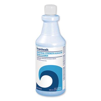 Boardwalk Industrial Strength Alkaline Drain Cleaner, 32 oz Bottle, 12/Carton