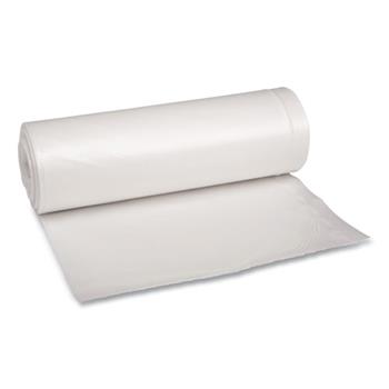 Boardwalk Low Density Repro Can Liners, 60 gal, 1.75 mil, 38&quot; x 58&quot;, Clear, 10 Bags/Roll, 10 Rolls/Carton