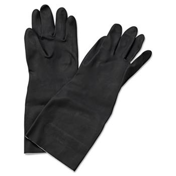 Boardwalk Neoprene Flock-Lined Gloves, Long-Sleeved, 12&quot;, X-Large, Black, Dozen