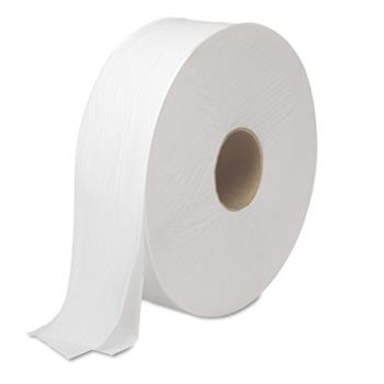 Boardwalk JRT Toilet Paper, Jumbo, Septic Safe, 2-Ply, White, 3.5&quot; x 2000 ft, 6 Rolls/Carton