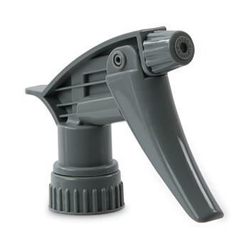 Boardwalk Chemical-Resistant Trigger Sprayer 320CR, 9.5&quot; Tube, Gray, 24/Carton