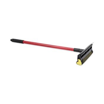 Boardwalk General-Duty Squeegee, 8&quot; Wide Blade, Black/Red, 21&quot; Handle