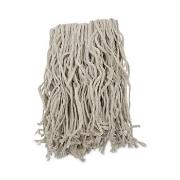 Boardwalk Mop Head, Cotton, Cut-End, White, 4-Ply, #16 Band, 12/Carton