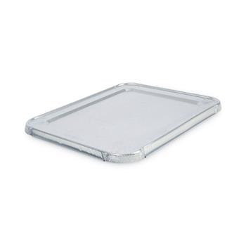 Boardwalk Aluminum Steam Table Pan Lids, Fits Half-Size Pan, Deep, 10.5 x 12.81 x 0.63, 100/Carton