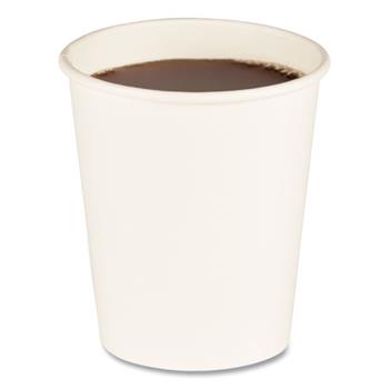 Boardwalk Convenience Pack Paper Hot Cups, 8 oz, White, 9 Cups/Sleeve, 34 Sleeves/Carton