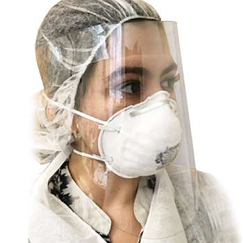 W.B. Mason Co. Anti-Fog Protective Face Shield, Clear, 100/BG