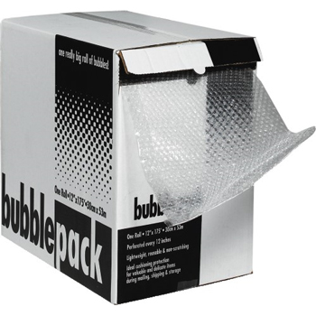 W.B. Mason Co. Bubble Dispenser Pack, 5/16&quot;, 24&quot; x 100&#39;, Perforated, Clear