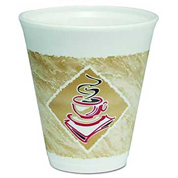 Callico Distributors Thermoglaze&#174; Foam Cup, Cafe G, 12 oz. 1000/CS
