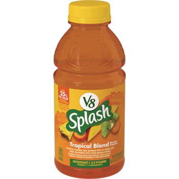 V8 Tropical Fruit Blend Flavored Juice Beverage, 16 fl oz, 12/Case