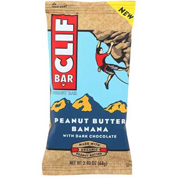 CLIF Bar Peanut Butter Banana Dark Chocolate Bar, 2.4 oz., 12/BX