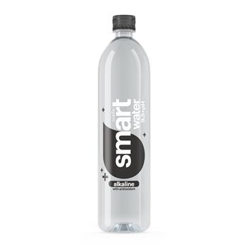 Smartwater Alkaline Vapor-Distilled Water, Antioxidants, Ionized Electrolytes, 1L, 12 Bottles/Pack