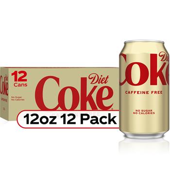 Diet Coke&#174; Diet Caffeine-Free Soda, 12 oz. Can, 12/PK