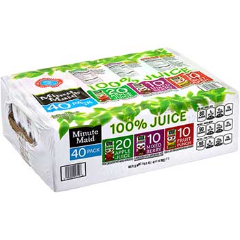 Minute Maid&#174; 100% Juice Box Variety Pack, 6 oz., 40/PK