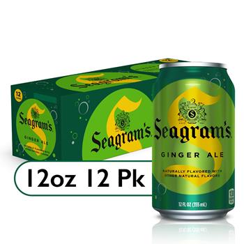 Seagram&#39;s Ginger Ale, 12 oz. Can, 12/PK