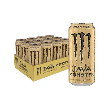 Java Monster Java Monster, Mean Bean flavor, Coffee plus Energy Drink, 15 oz., 12/Pack