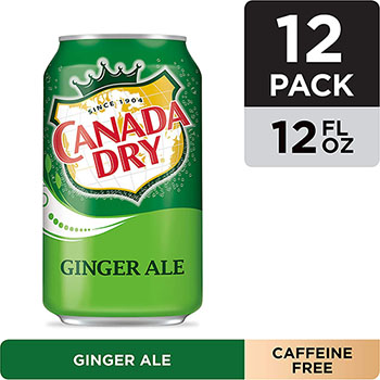 Canada Dry Ginger Ale, 12 oz. Can, 12/PK