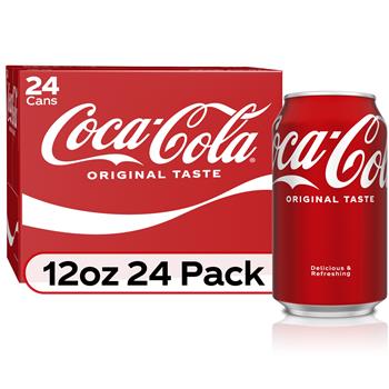 Coca-Cola&#174; Classic Coke, 12 oz. Can, 24/CS