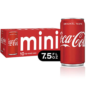 Coca-Cola Classic, 7.5 Oz. Can, 10/PK