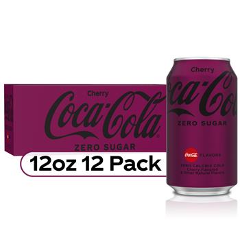 Coca-Cola Cherry Coke Zero, 12 oz. Can, 12/PK