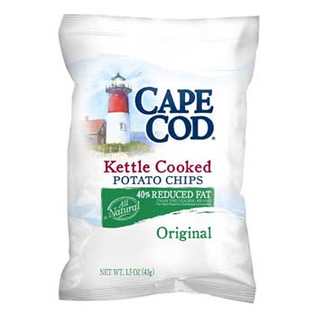Cape Cod&#174; Potato Chips, Reduced Fat, 56/CS