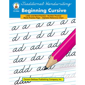 Carson-Dellosa Publishing Traditional Handwriting Beginning Cursive Book